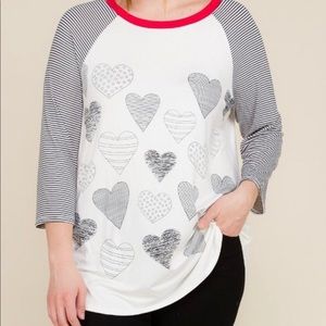 Valentines Baseball Tee